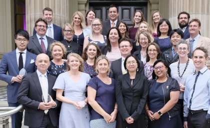 The award winners at Customs House in Brisbane this evening